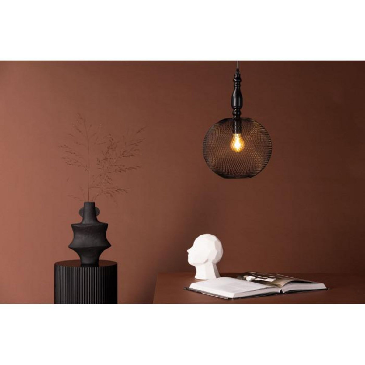 Paris Prix Lampe Suspension Déco  Valence  48cm Noir