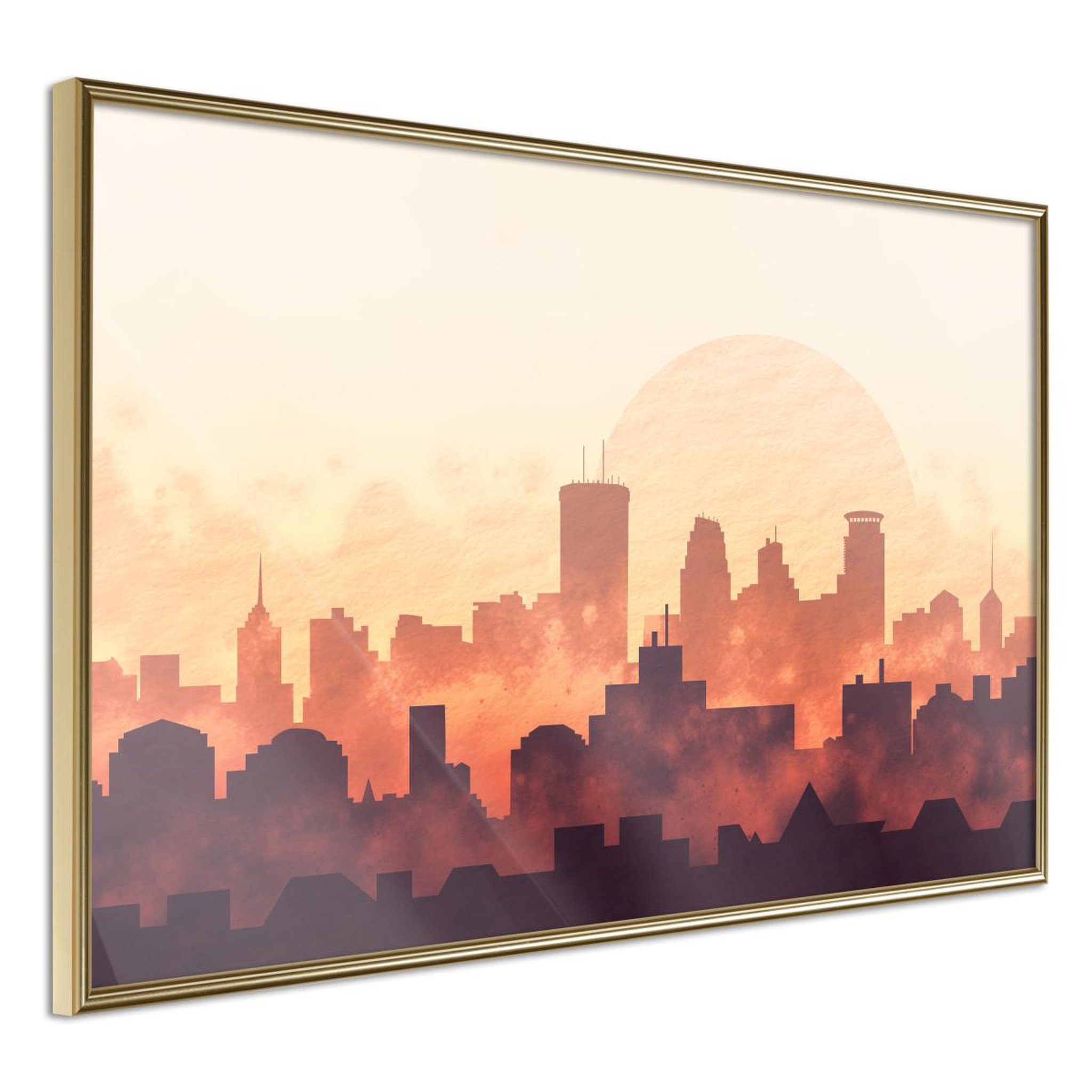 Paris Prix Affiche murale encadrée  melancholy of sunset