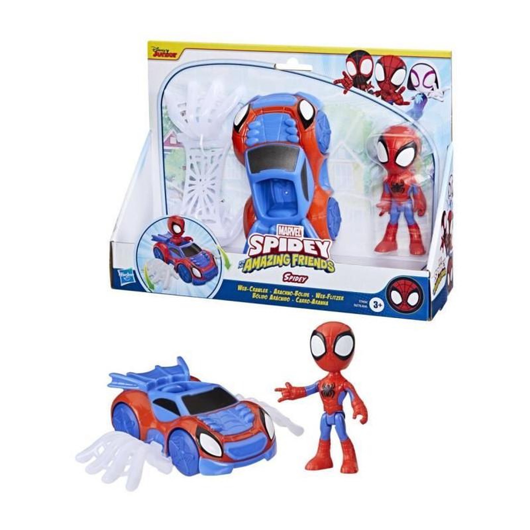 Voir la diapositive 5 : HASBRO Arachno-bolide de Spidey, Marvel, jouets préscolaires, Spidey et ses Amis Extraordinaires