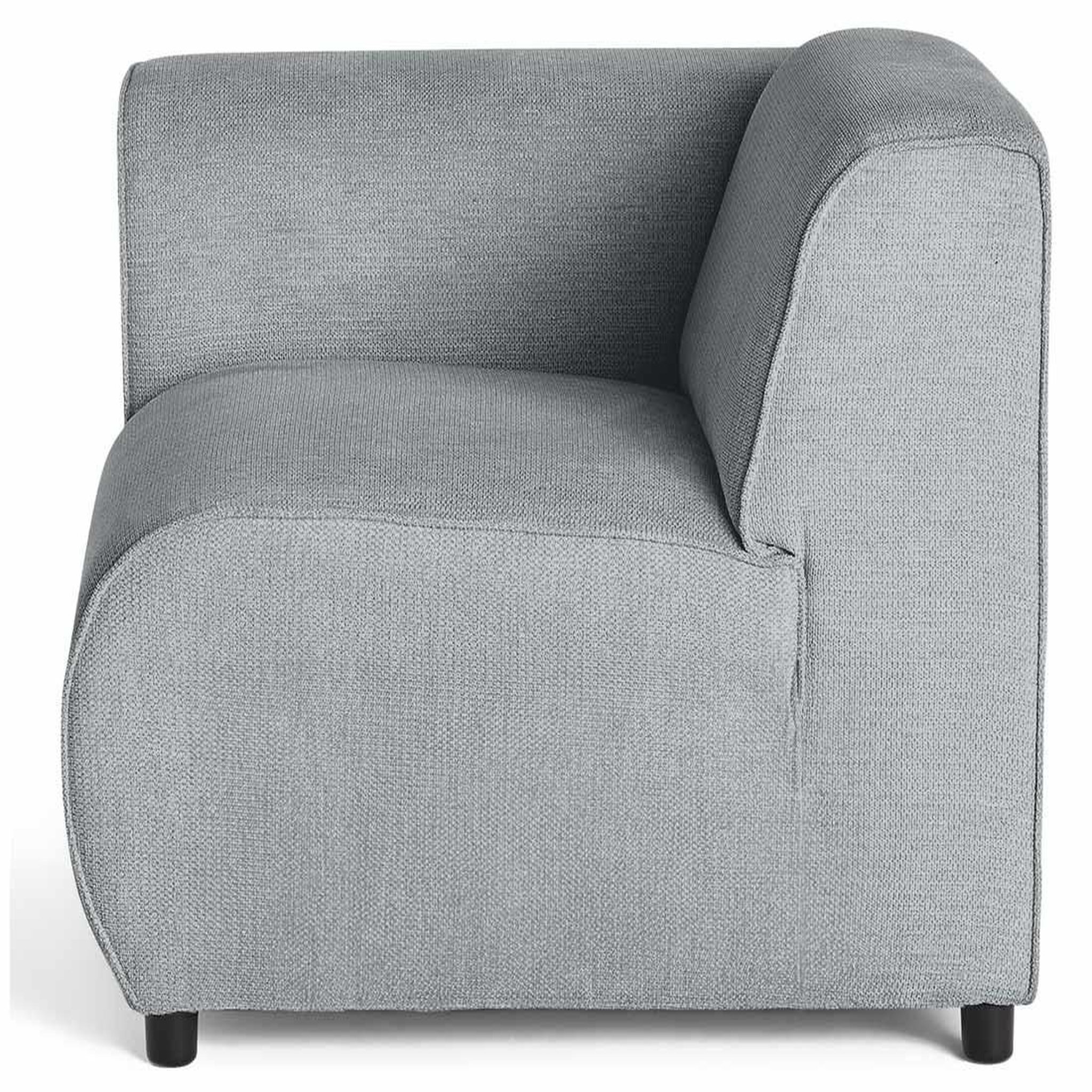 Voir la diapositive 6 : LISA DESIGN Suaro - module d'assise d'angle gauche en tissu texturé