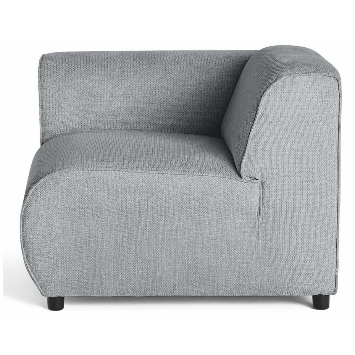 LISA DESIGN Suaro - module d'assise d'angle gauche en tissu texturé