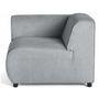 Voir la diapositive 6 : LISA DESIGN Suaro - module d'assise d'angle gauche en tissu texturé