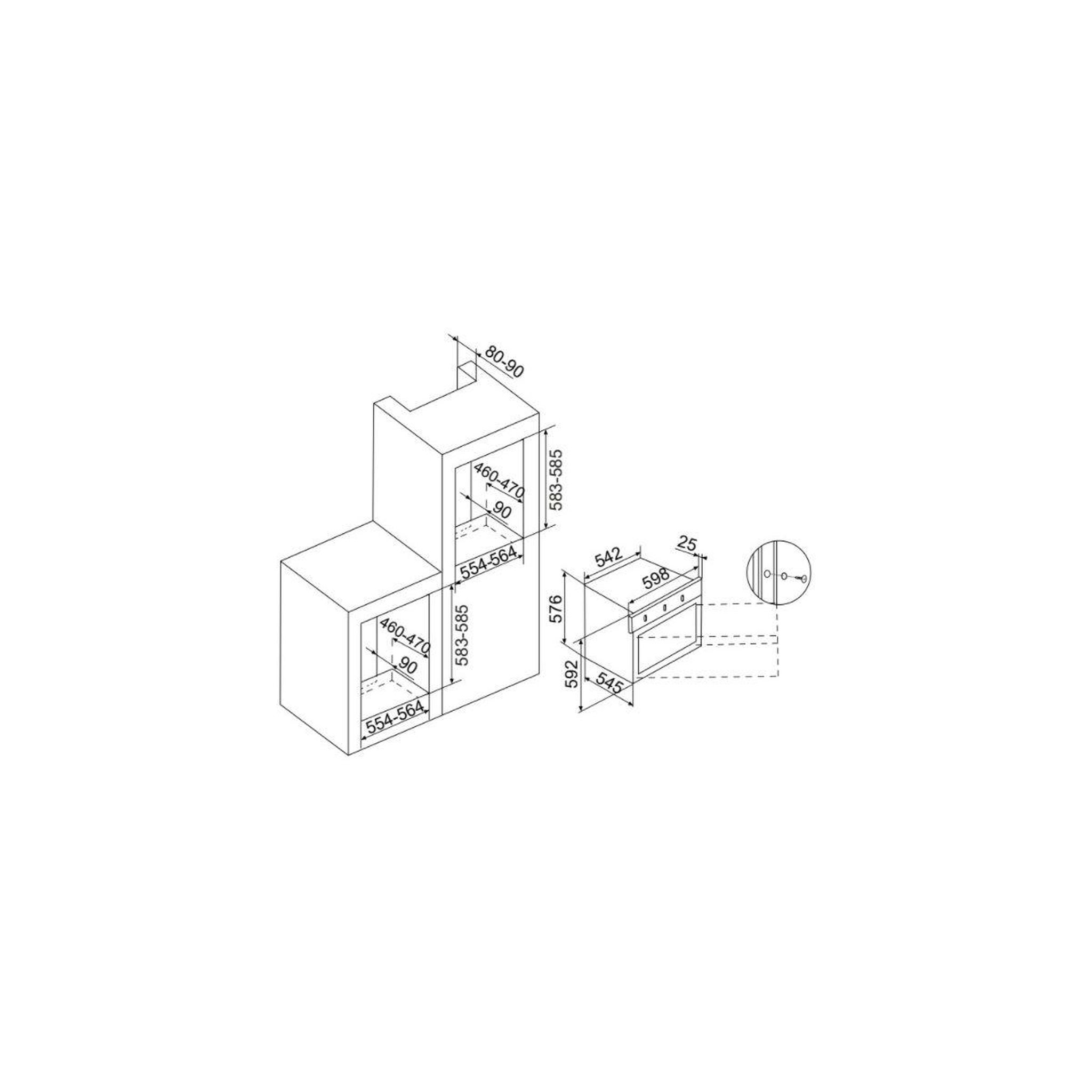 Voir la diapositive 2 : Airlux Four encastrable afgc310ix