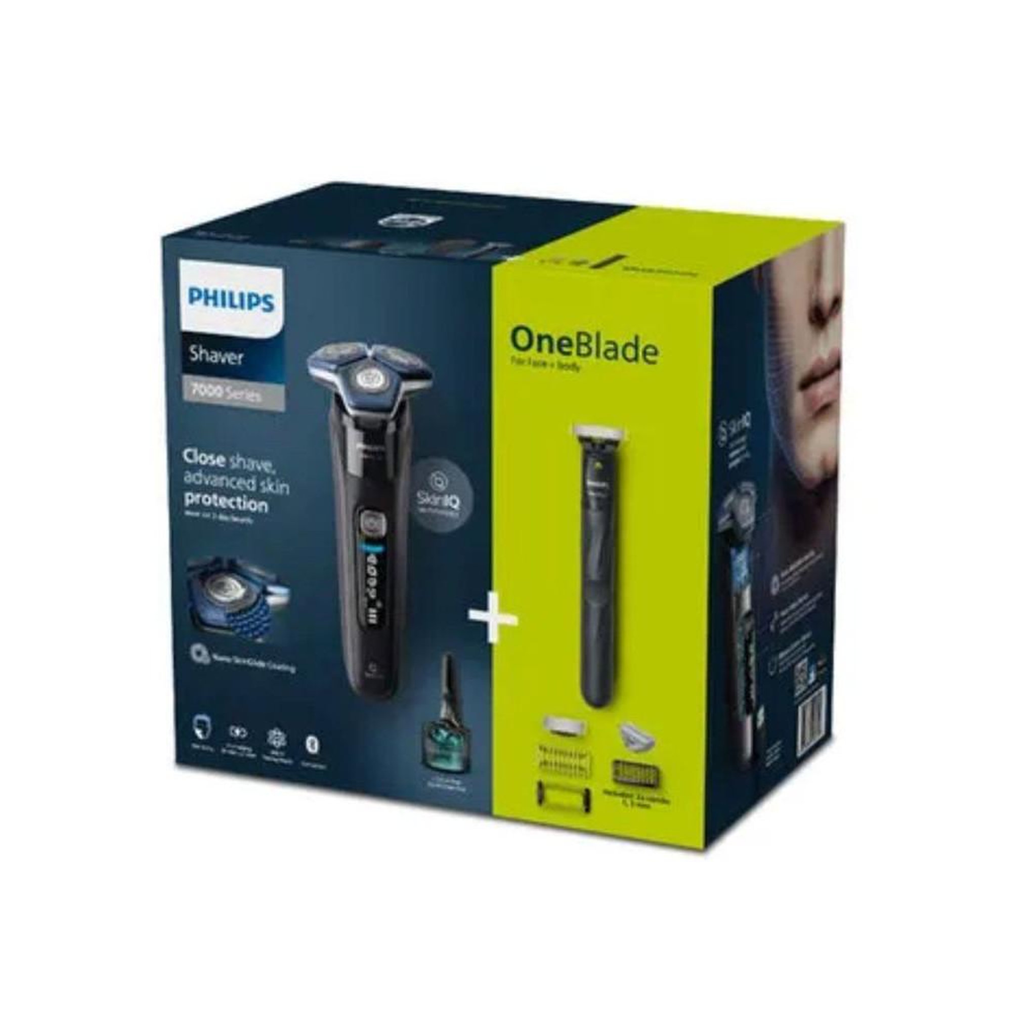 Voir la diapositive 2 : Philips Rasoir électrique rotatif 3 têtes peaux sensibles, étanche 100% philips series 7000 s7886/78