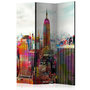 Voir la diapositive 1 : Paris Prix Paravent 3 Volets  Colors of New York City  135x172cm
