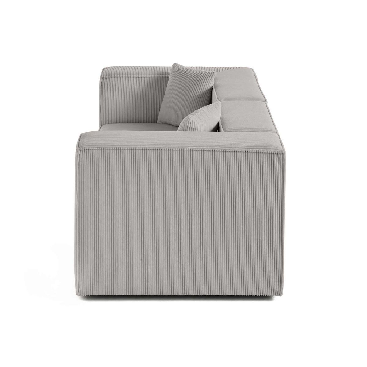 LISA DESIGN Arty - canapé modulable 2 places - en velours côtelé