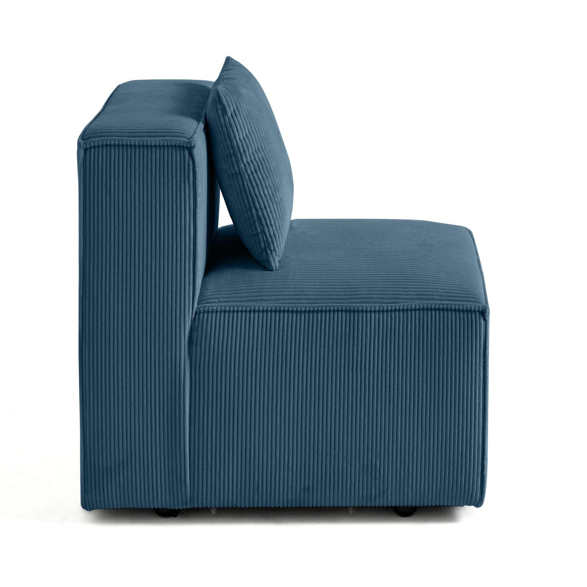 Voir la diapositive 3 : BEST MOBILIER Arty - module d'assise - en velours côtelé