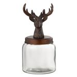 Paris Prix Bocal en Verre  Cerf  32cm Transparent