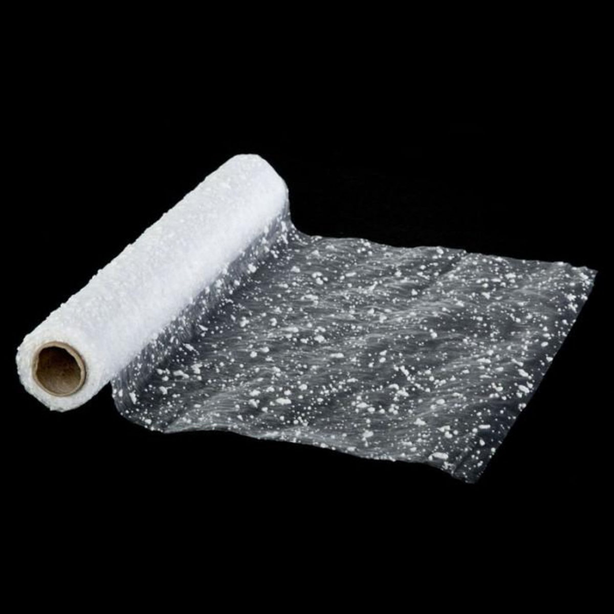 FEERIC LIGHT & CHRISTMAS Chemin de Table Enneigé  Polaire  28x500cm Blanc