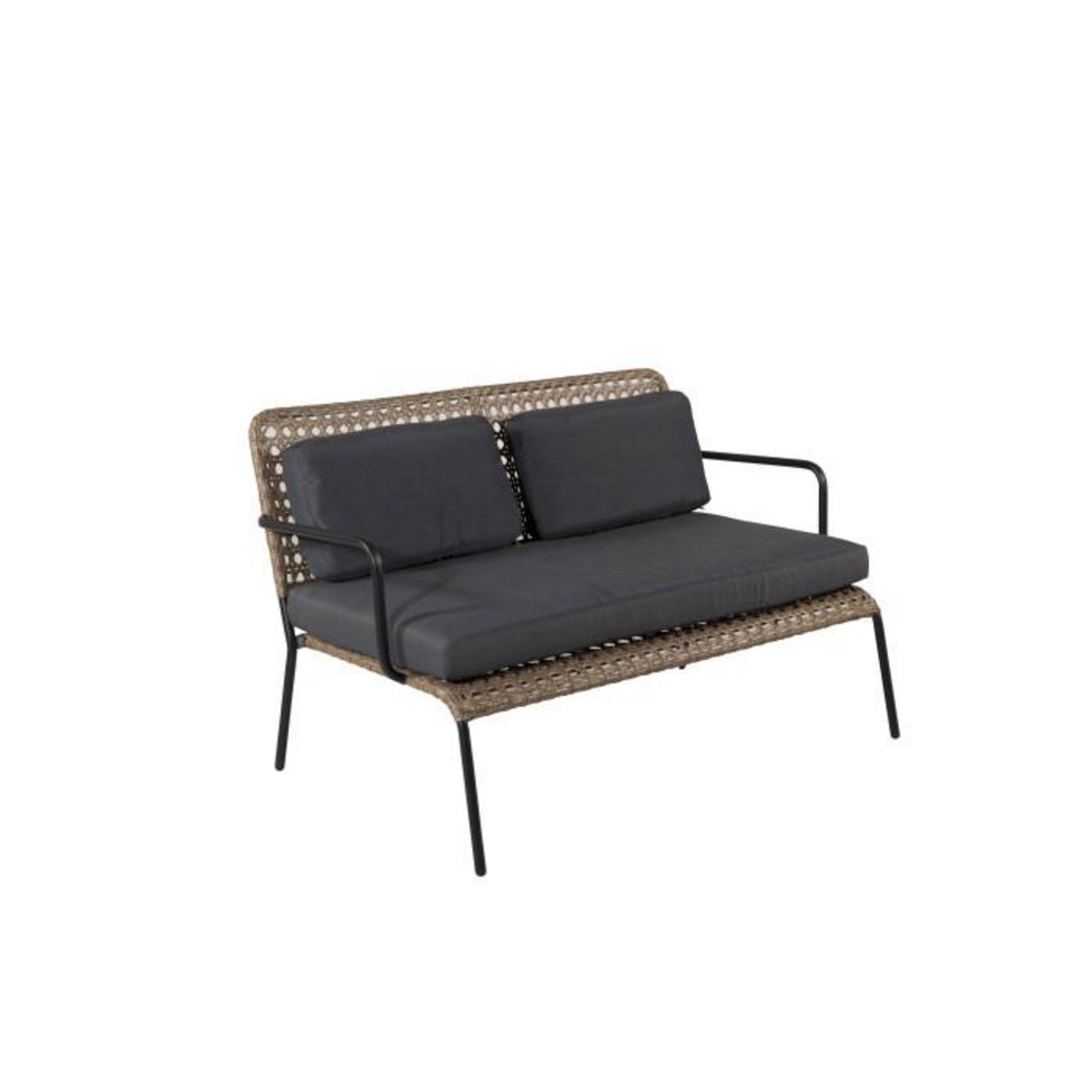 Paris Prix Salon de Jardin  Paola  122cm Naturel & Noir