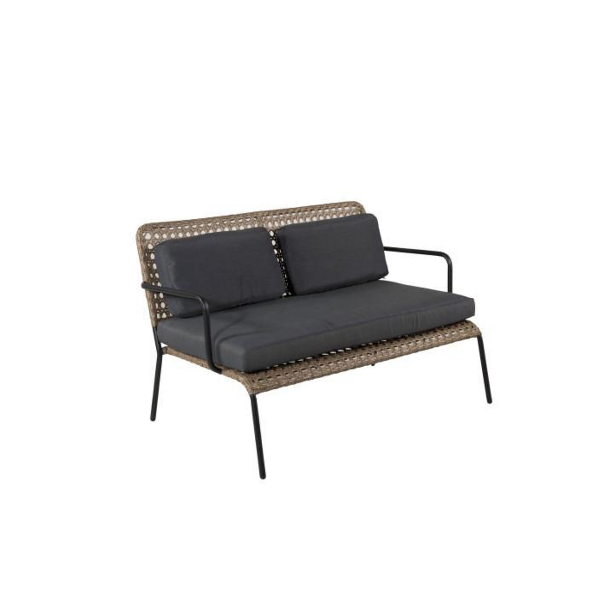 Paris Prix Salon de Jardin  Paola  122cm Naturel & Noir