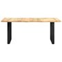 Voir la diapositive 2 : VIDAXL Table de salle a manger 180x90x76 cm bois de manguier massif