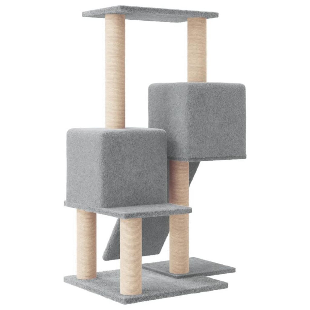 VIDAXL Arbre a chat avec griffoirs en sisal Gris clair 82 cm