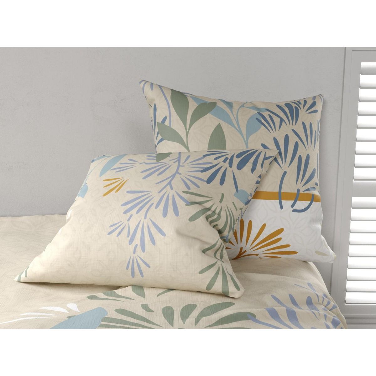 ATELIER DU COTON Parure housse de couette 100% coton 57 fils agil