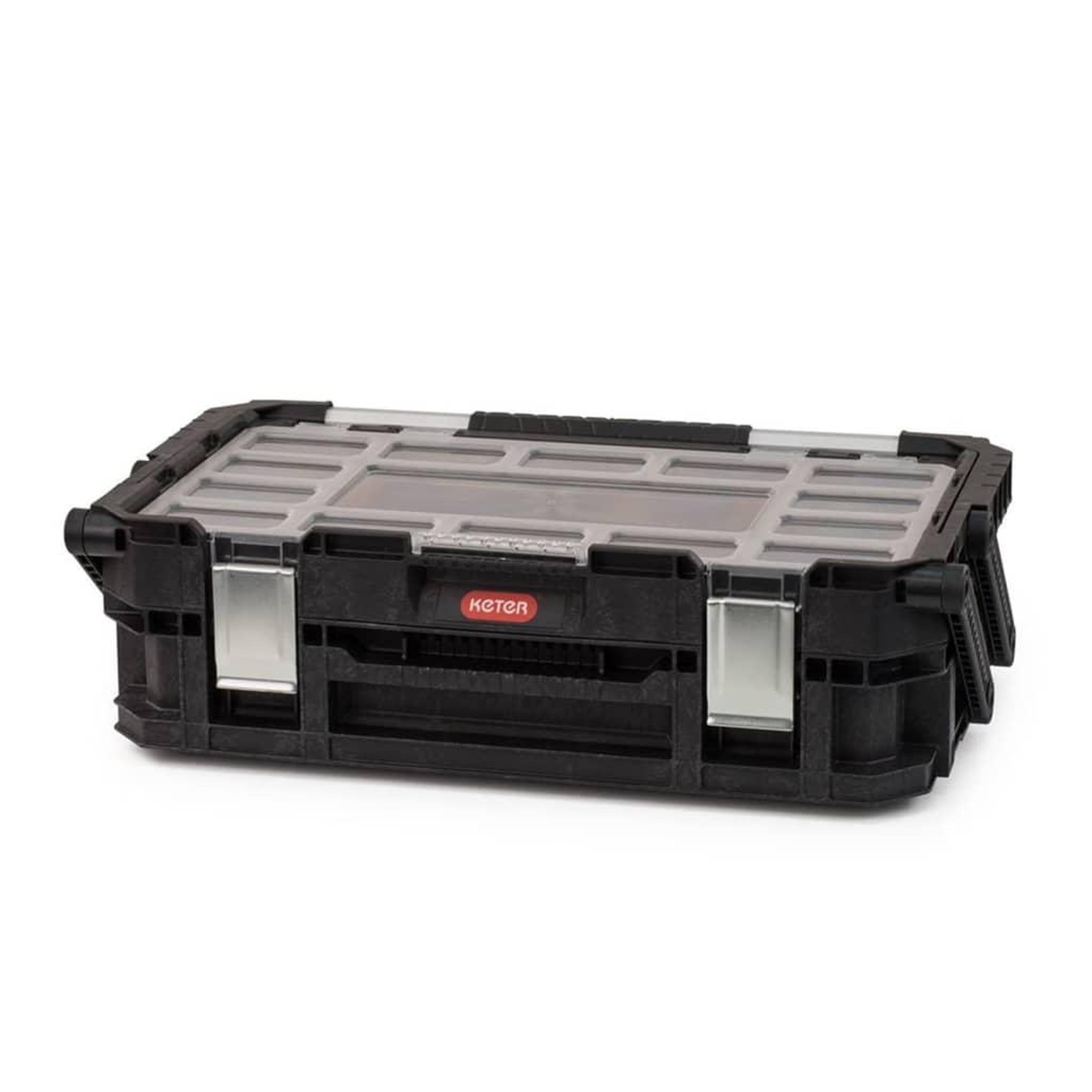Voir la diapositive 4 : Keter Keter Mallette a outils cantilever Connect Noir