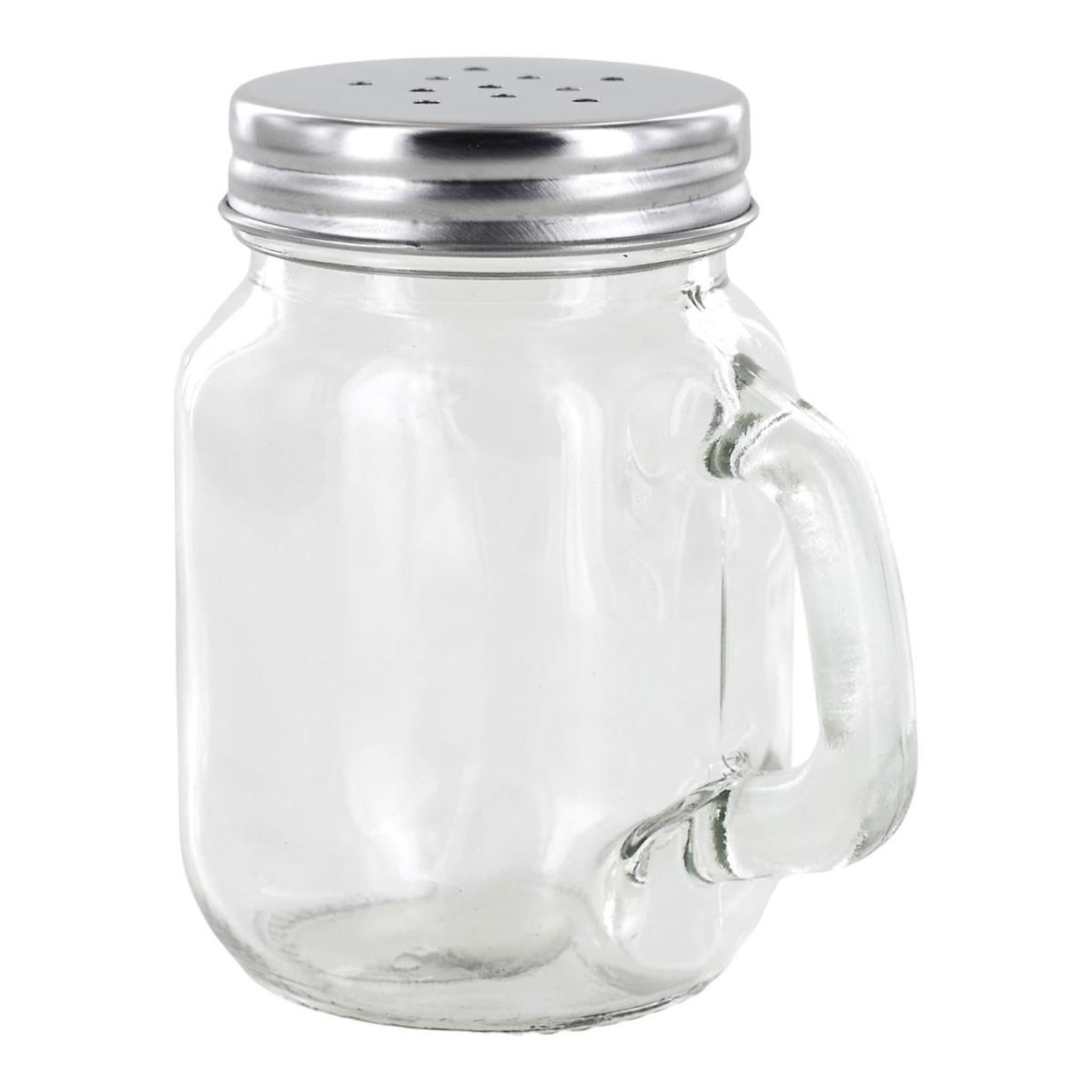 Voir la diapositive 2 : The Home Deco Factory Salière poivrière en verre  jar  8cm transparent
