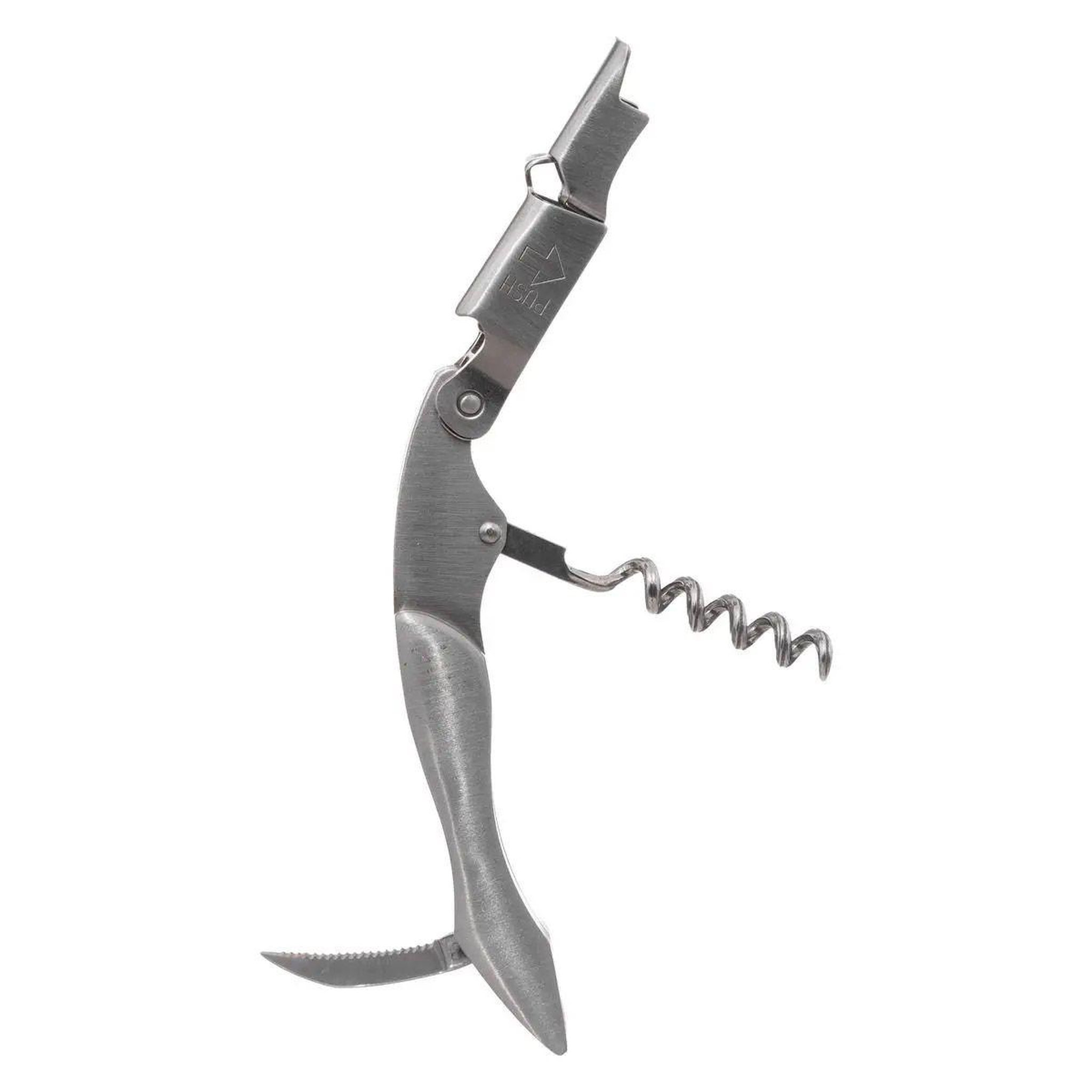 Voir la diapositive 2 : SECRET DE GOURMET Tire-bouchon en inox  limonadier  12cm gris