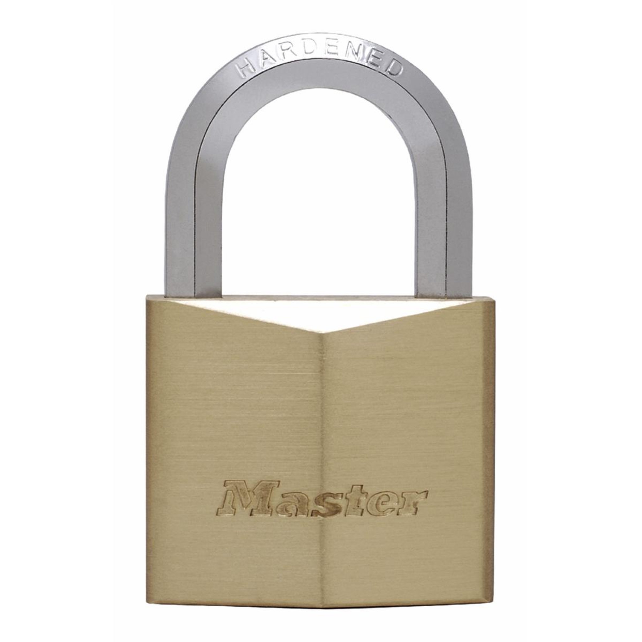 Master lock 1155eurd cadenas à clé en laiton massif et anse hexagonale, doré, 8,2 x 5 x 2,6 cm
