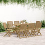 Voir la diapositive 3 : VIDAXL Chaises de jardin pliantes lot de 8 54,5x58x90 cm bois d'acacia