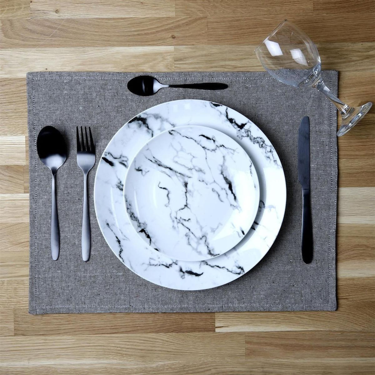 Paris Prix Set de Table Déco  Lunabel  35x45cm Vert Olive