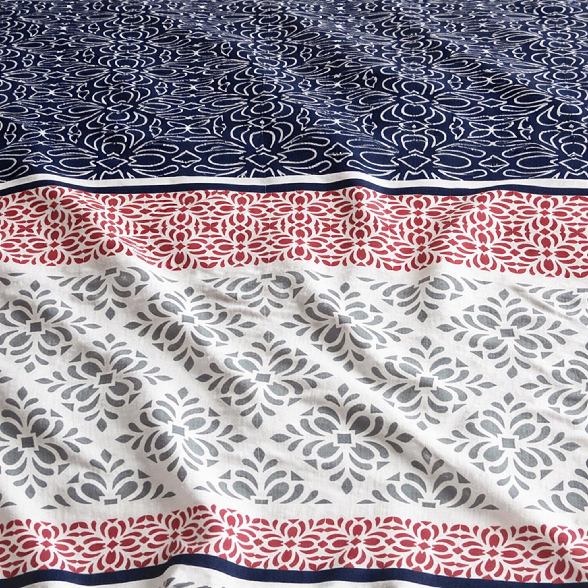 Voir la diapositive 3 : Les Ateliers du Linge Parure de housse de couette 100%coton 57fils sergio