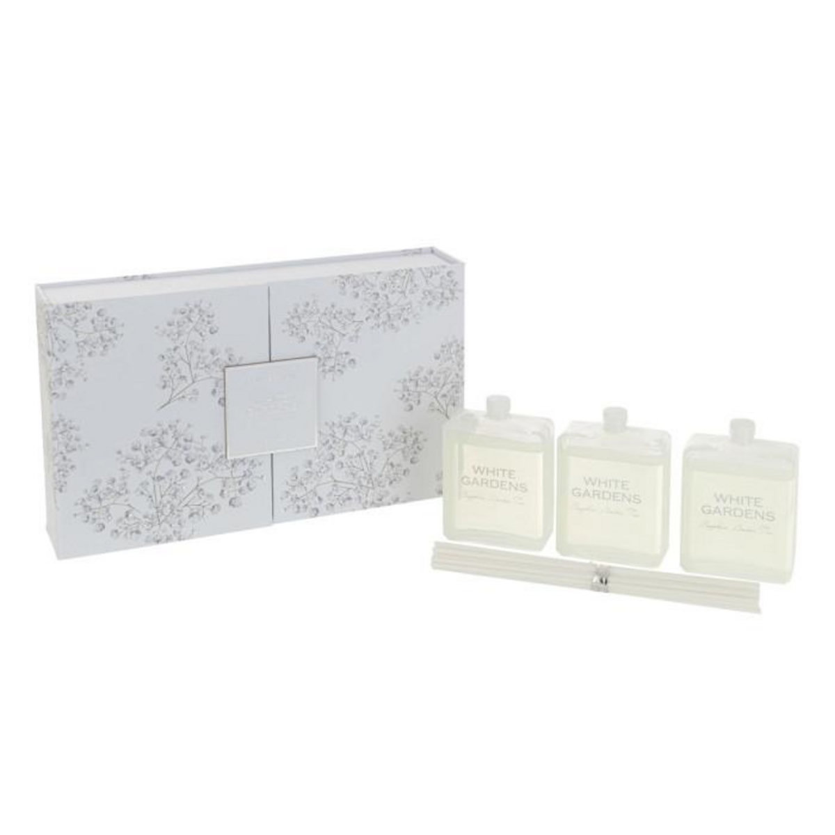 Paris Prix Coffret 3 Huiles Parfumées  White Gardens  22cm Sapphire Amber Tea