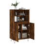 Voir la diapositive 4 : VIDAXL Buffet haut Chene fume 60x36x110 cm Bois d'ingenierie