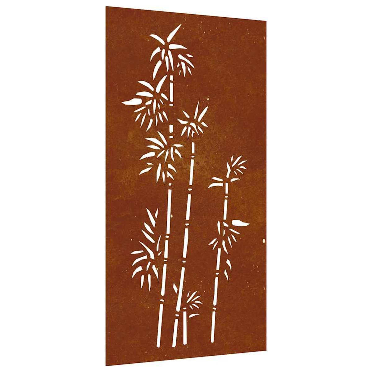 VIDAXL Decoration murale jardin 105x55 cm acier corten design bambou