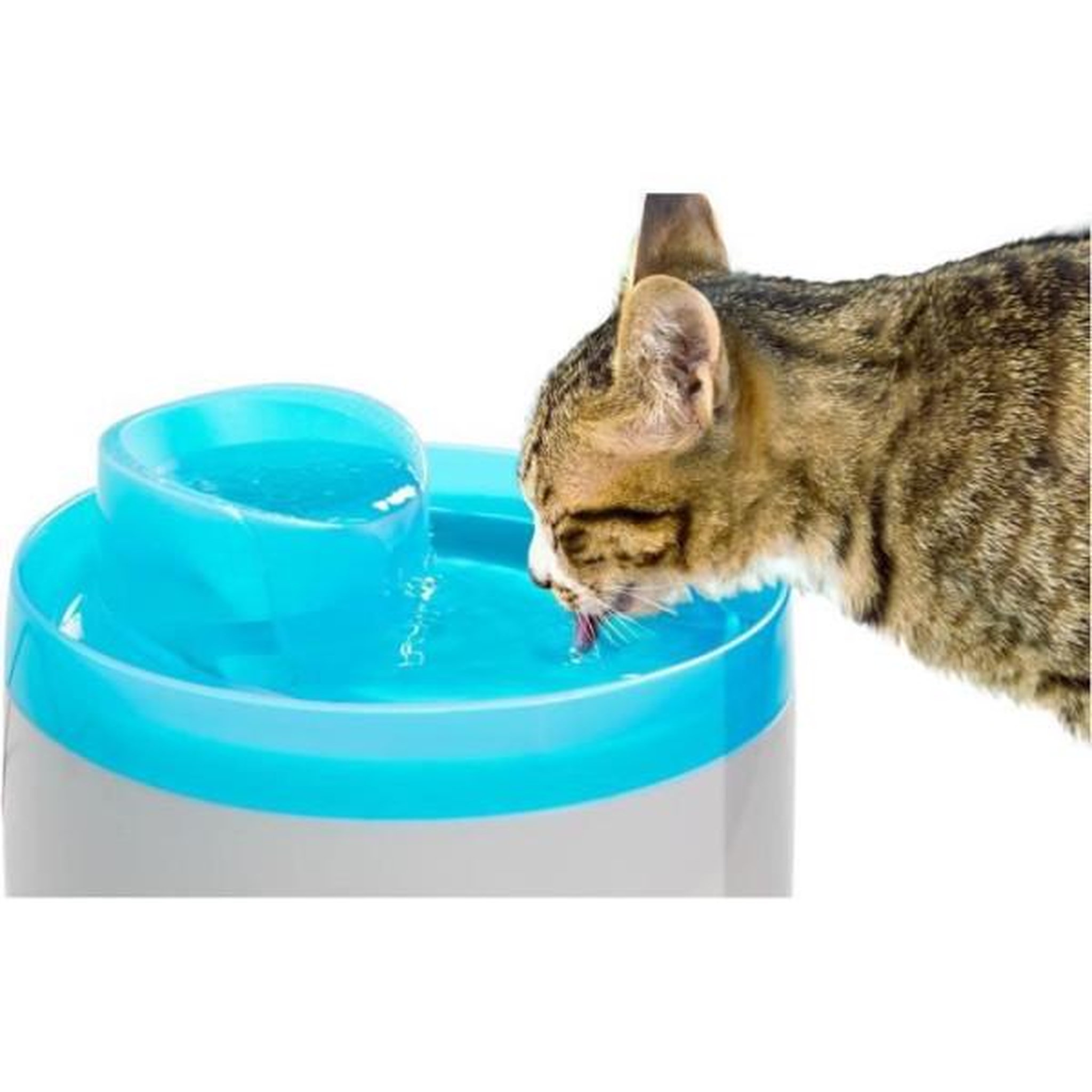 Voir la diapositive 4 : Zolux Fontaine a eau - Zolux - Pour chats et chiens - Avec cartouche filtrante - 2 litres
