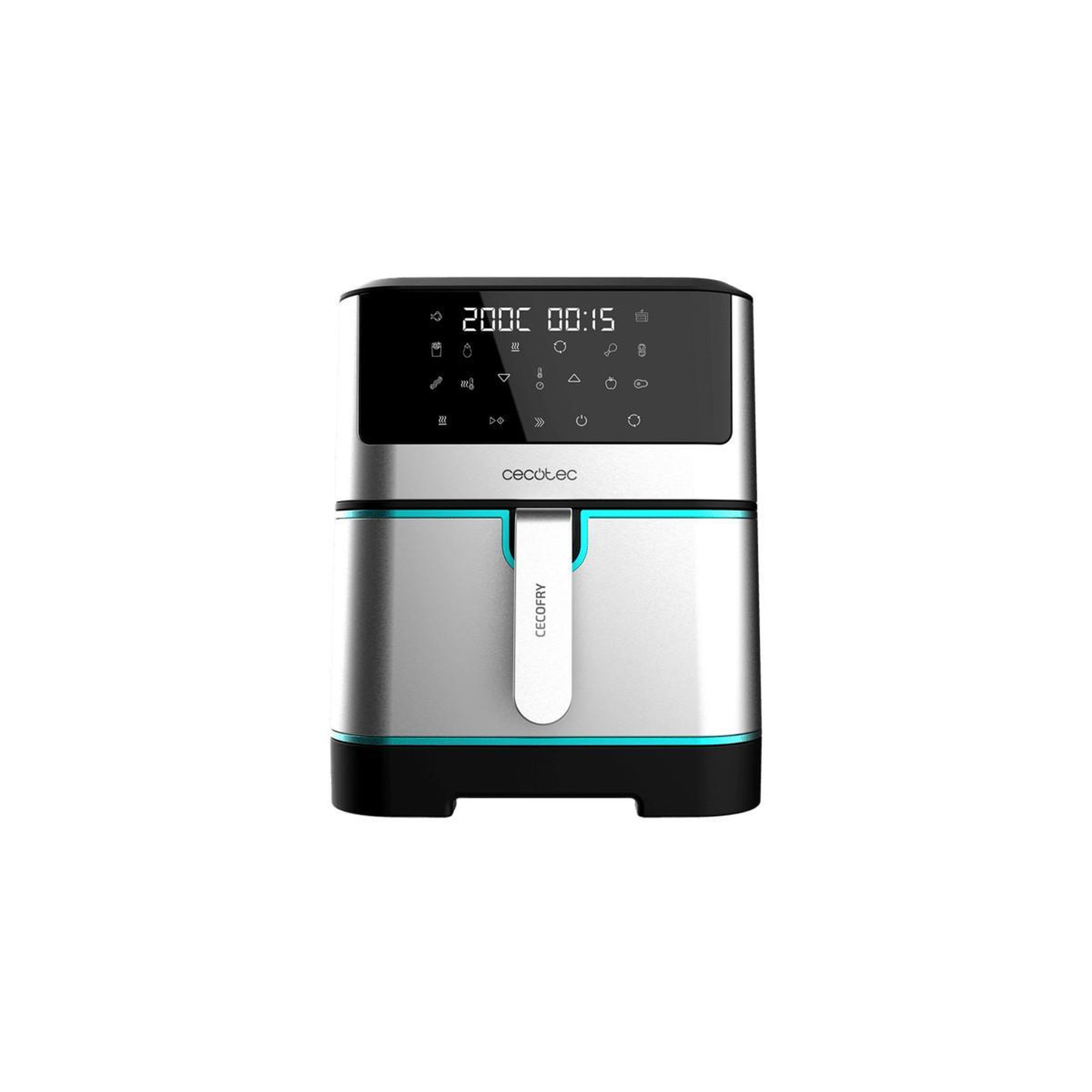 Voir la diapositive 1 : CECOTEC Cecotec 04984 friteuse simple 8 l indépendante 1800 w friteuse à faible teneur en matières grasses noir, acier inoxydable