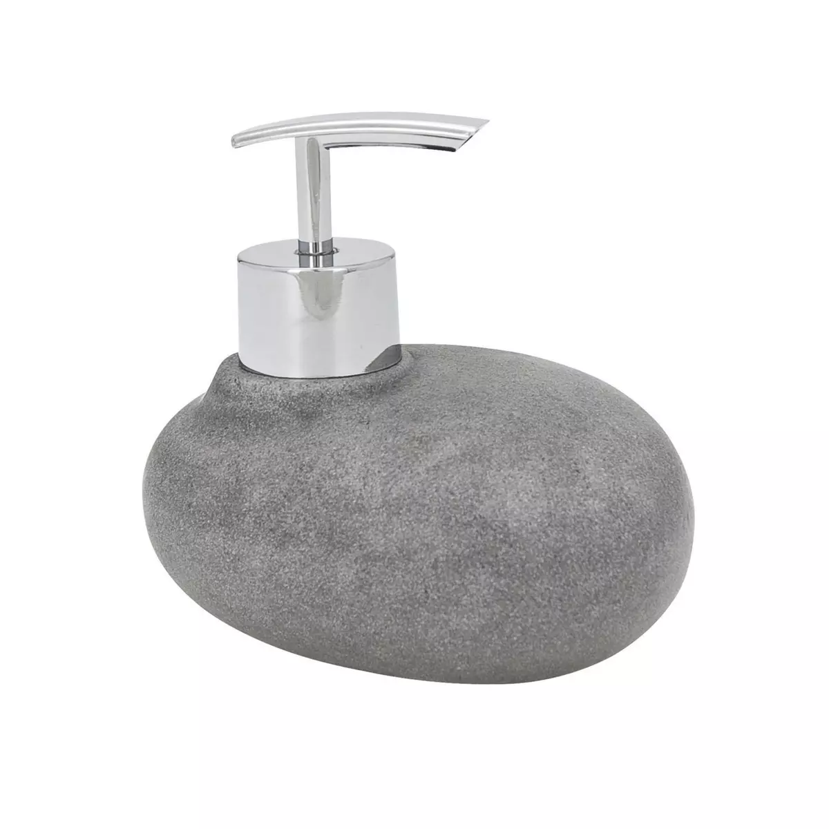 Wenko Distributeur de savon design pierre Pebble - Gris stone