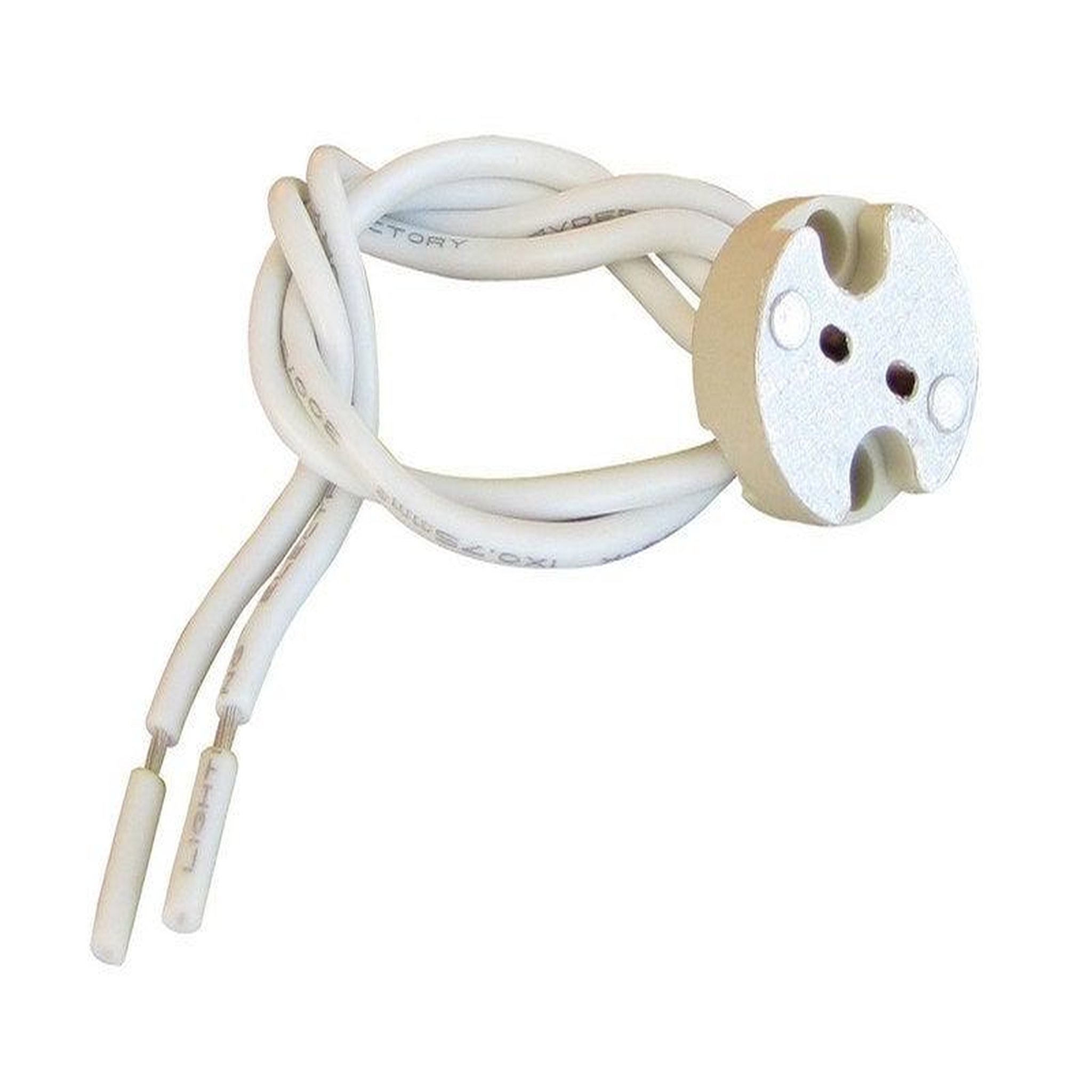 CENTRALE BRICO Douille G4 / Gu4 / Gu5.3 / Gy6.35 en plastique, TIBELEC, 100 W blanc