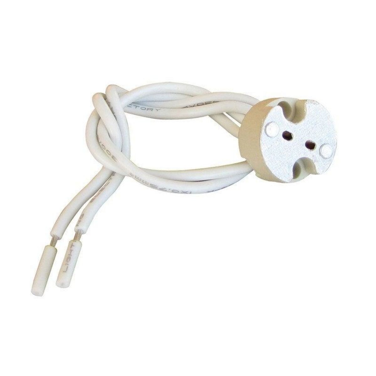 CENTRALE BRICO Douille G4 / Gu4 / Gu5.3 / Gy6.35 en plastique, TIBELEC, 100 W blanc