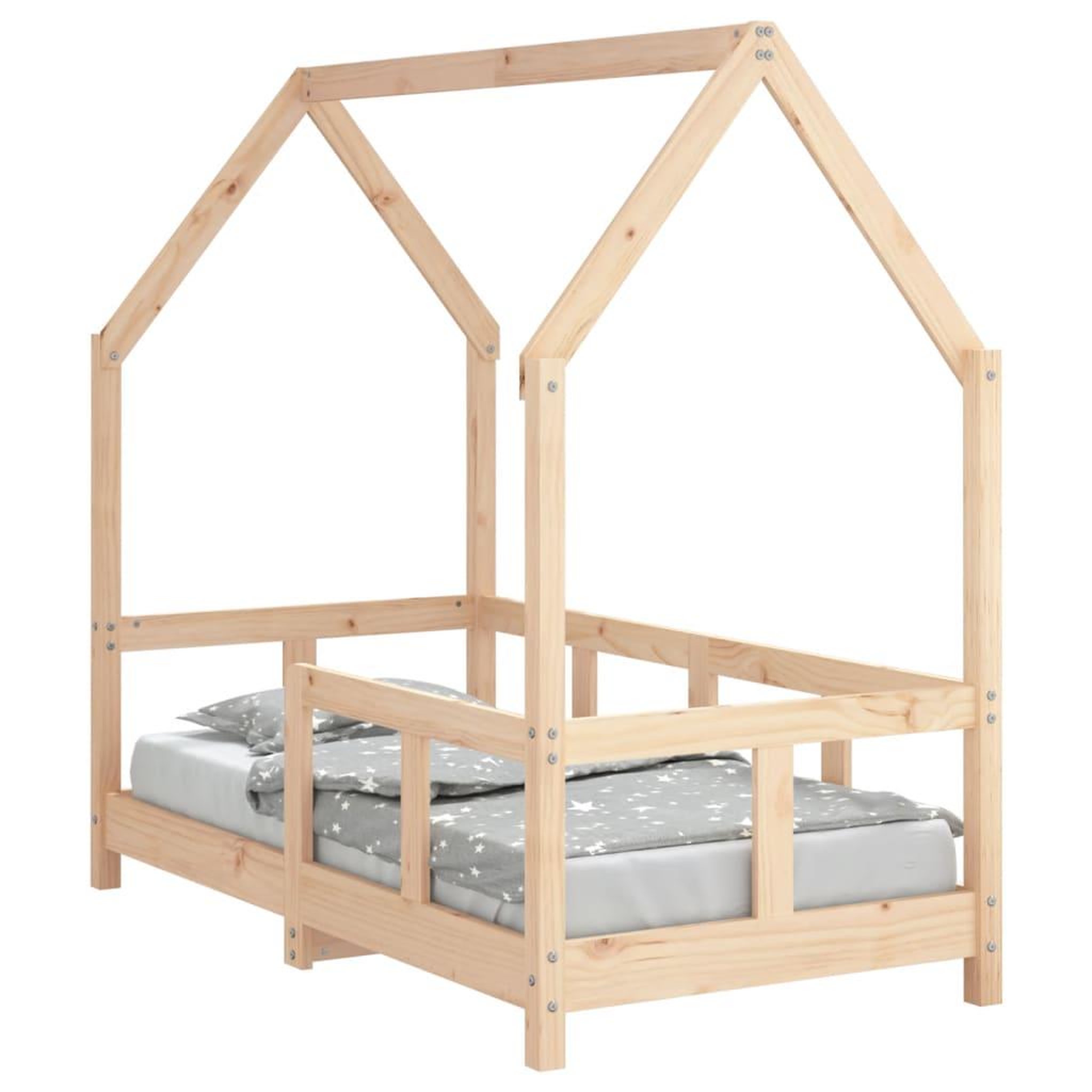 Voir la diapositive 2 : VIDAXL Cadre de lit pour enfant 70x140 cm bois de pin massif