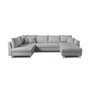 Voir la diapositive 5 : LISA DESIGN Rune - canapé panoramique - 7 places - style scandinave - gauche