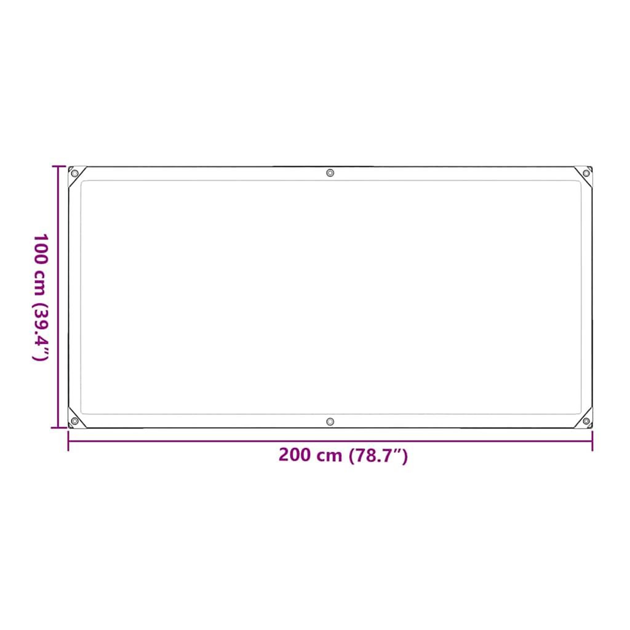 Voir la diapositive 6 : VIDAXL Bache transparente avec œillets 1x2 m polyethylene