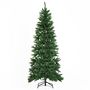 Voir la diapositive 1 : HOMCOM Sapin de Noël artificiel Ø 91 x 210H cm 865 branches épines imitation Nordmann grand réalisme vert