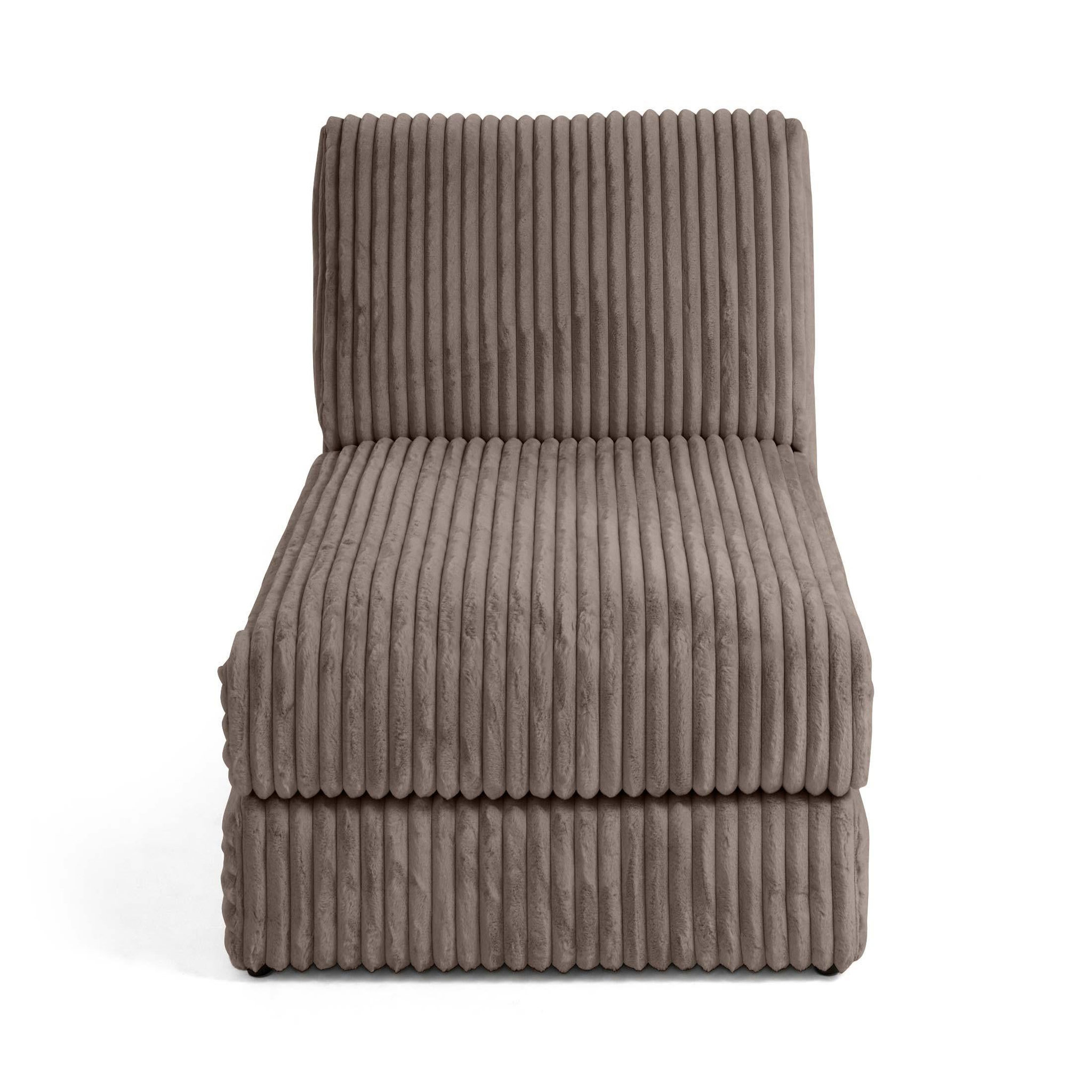 Voir la diapositive 1 : LISA DESIGN Jasper - module méridienne - en fausse fourrure côtelée