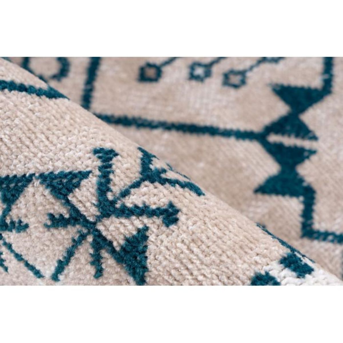 Paris Prix Tapis Patchwork à Poils Courts  Ariya  Taupe