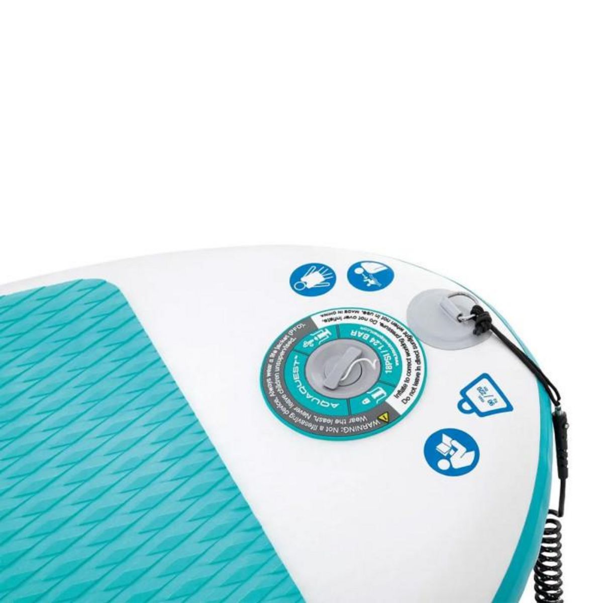 Paris Prix Paddle Gonflable  Aqua Quest  244cm Bleu & Blanc