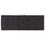 Voir la diapositive 4 : VIDAXL Coussin de plancher de palette Coton 120x40x7 cm Noir