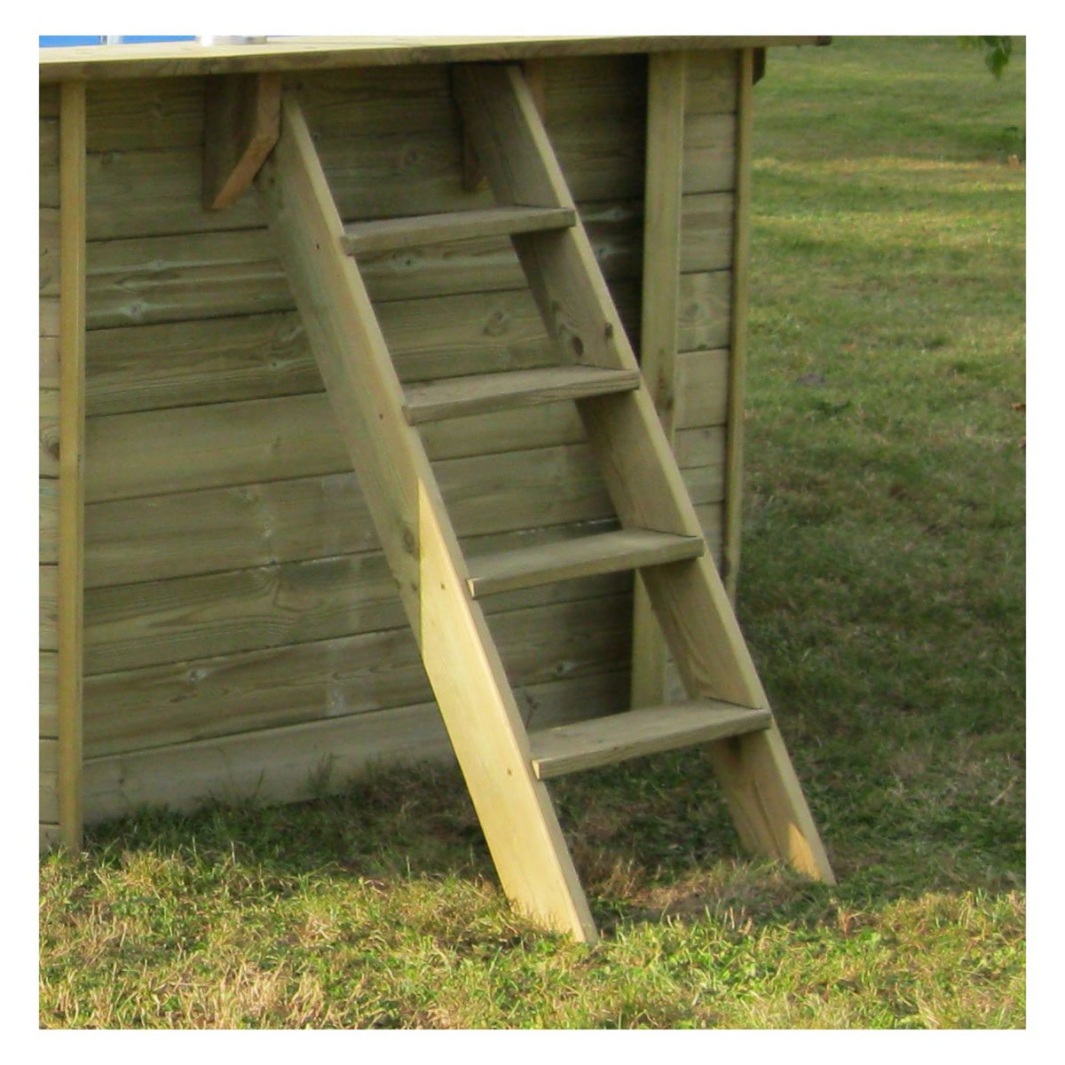 SUNBAY Piscine hors sol bois octogonale - 5 x 1,27 m - VIOLETTE 2