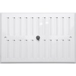 CENTRALE BRICO Grille d'aération aluminium laqué, L.25 x l.17 cm