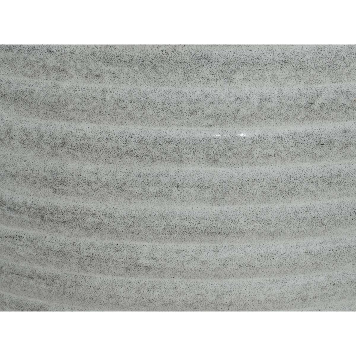 JARDIDECO Cache-pot rond en acier émaillé gris Amy - Ø 37 x 30 cm - Jardideco