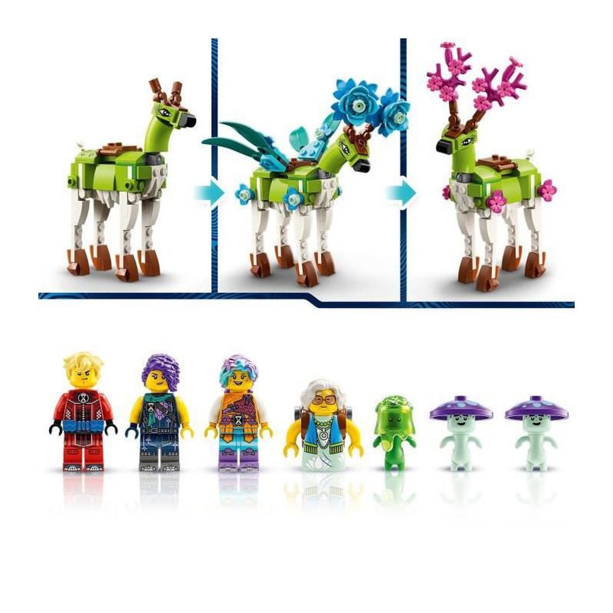 Voir la diapositive 4 : LEGO LEGO DREAMZzz 71459 L'Écurie des Créatures des Reves, Jouet de Ferme avec Figurine de Cerf 2-en-1
