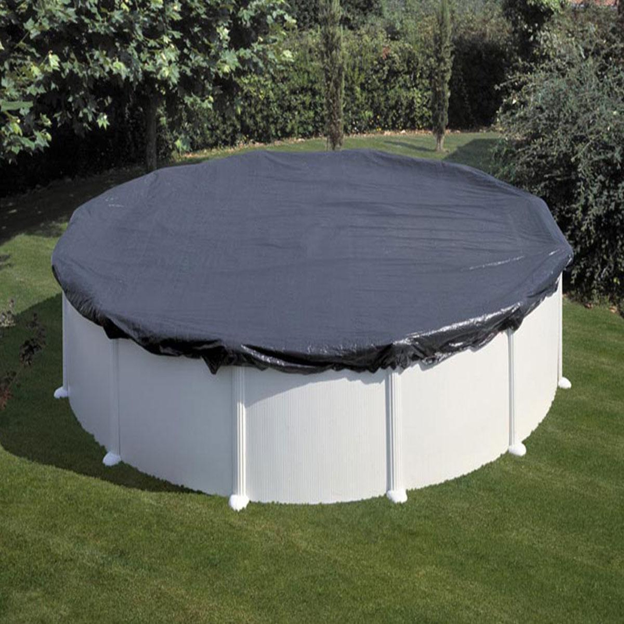 GRE Bâche d'hivernage 120 g/m² pour piscine acier ronde ø 2,60 m - gré