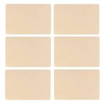 SECRET DE GOURMET Lot de 6 Sets de table rectangulaire Tenor. Coloris disponibles : Gris, Beige