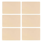 SECRET DE GOURMET Lot de 6 Sets de table rectangulaire Tenor. Coloris disponibles : Gris, Beige