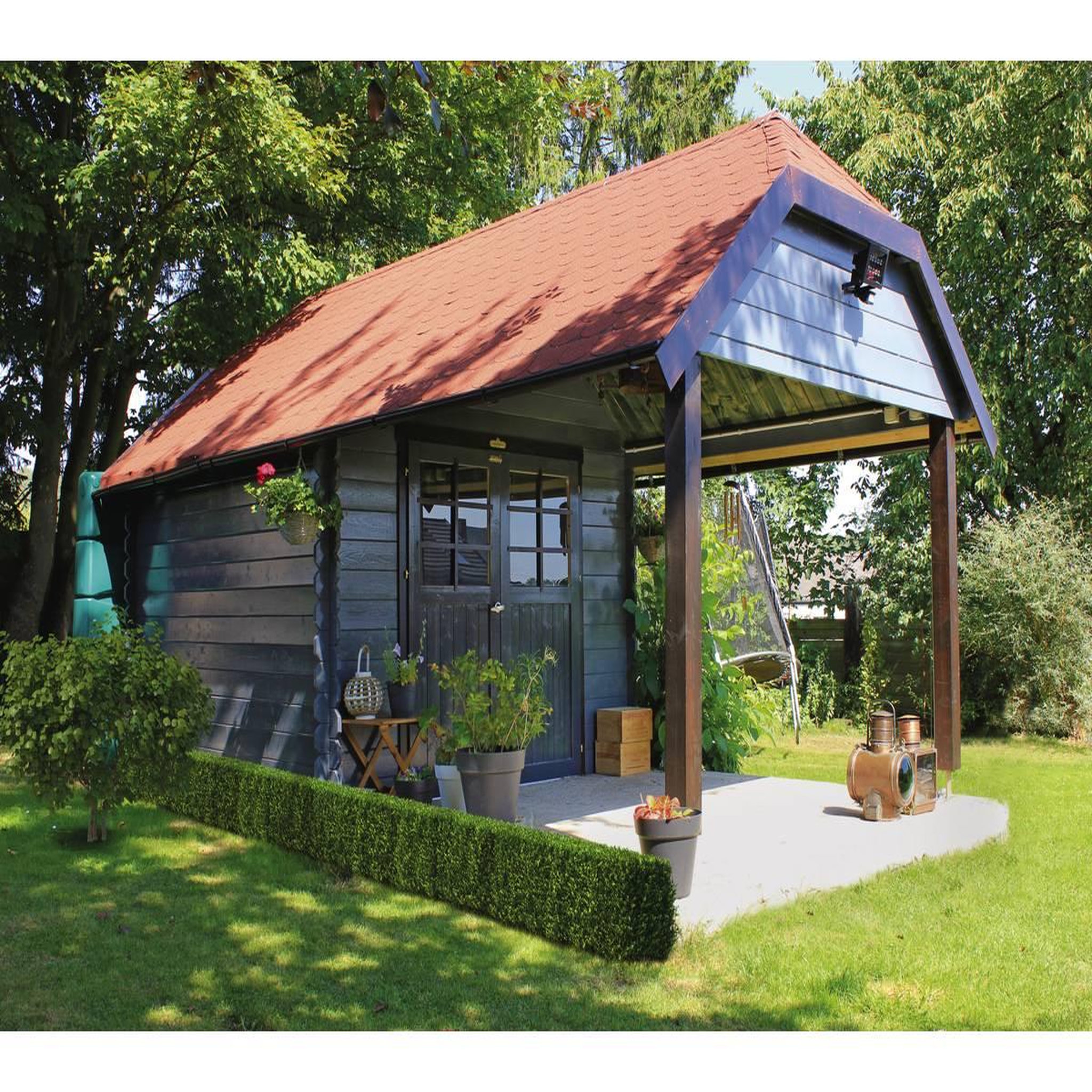 Voir la diapositive 3 : Habitat et Jardin Abri jardin  Cork  - 8.88 m² - 2.98 x 2.65 x 3.09 m - 28 mm