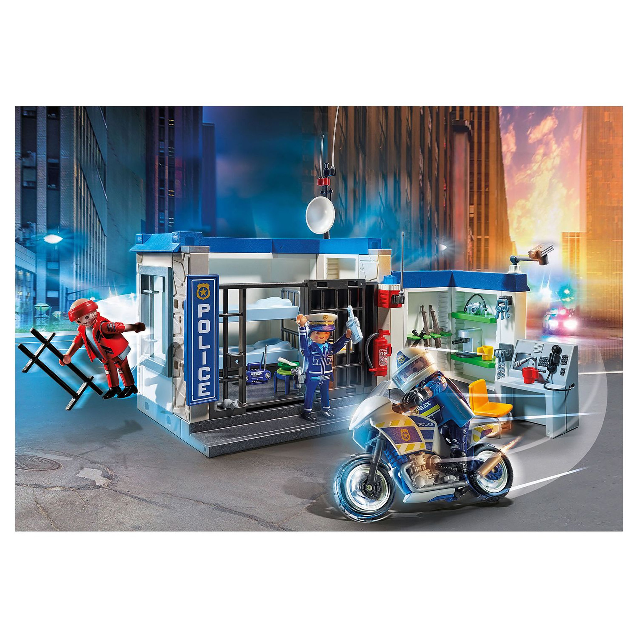 Voir la diapositive 7 : PLAYMOBIL 70568 - City Action - Police Poste de police et cambrioleur